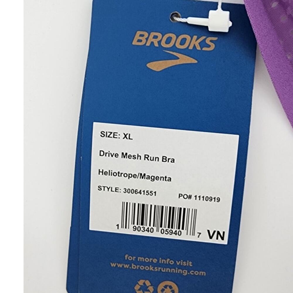 Brooks Purple Sports Bra - Picture 4 of 7